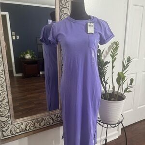 Ralph Lauren Purple Midi Dress-XS